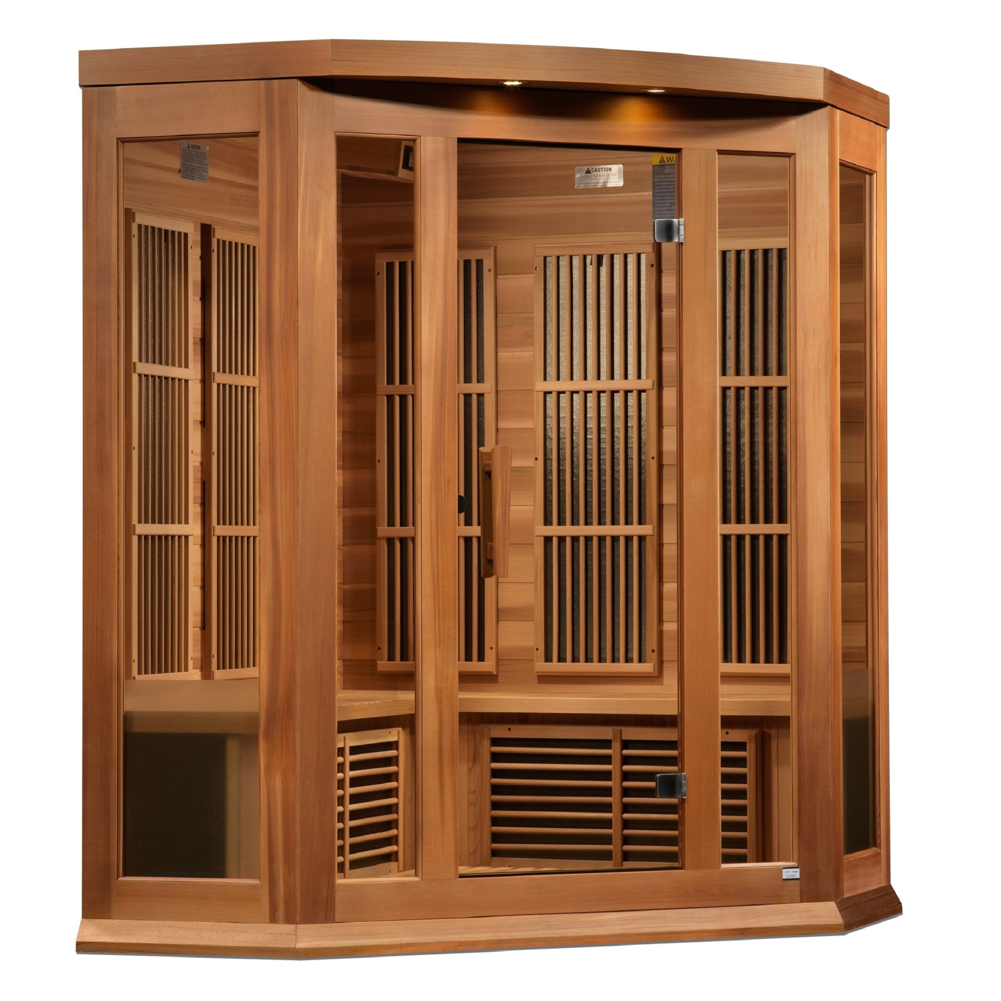 Maxxus Avignon 3-Person Near-Zero EMF FAR Infrared Corner Sauna - Image 3