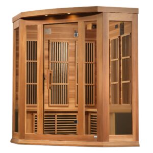 Maxxus Avignon 3-Person Near-Zero EMF FAR Infrared Corner Sauna