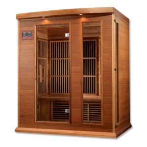 Maxxus 3-Person Cedar Low EMF FAR Infrared Sauna MX-K306-01 CED
