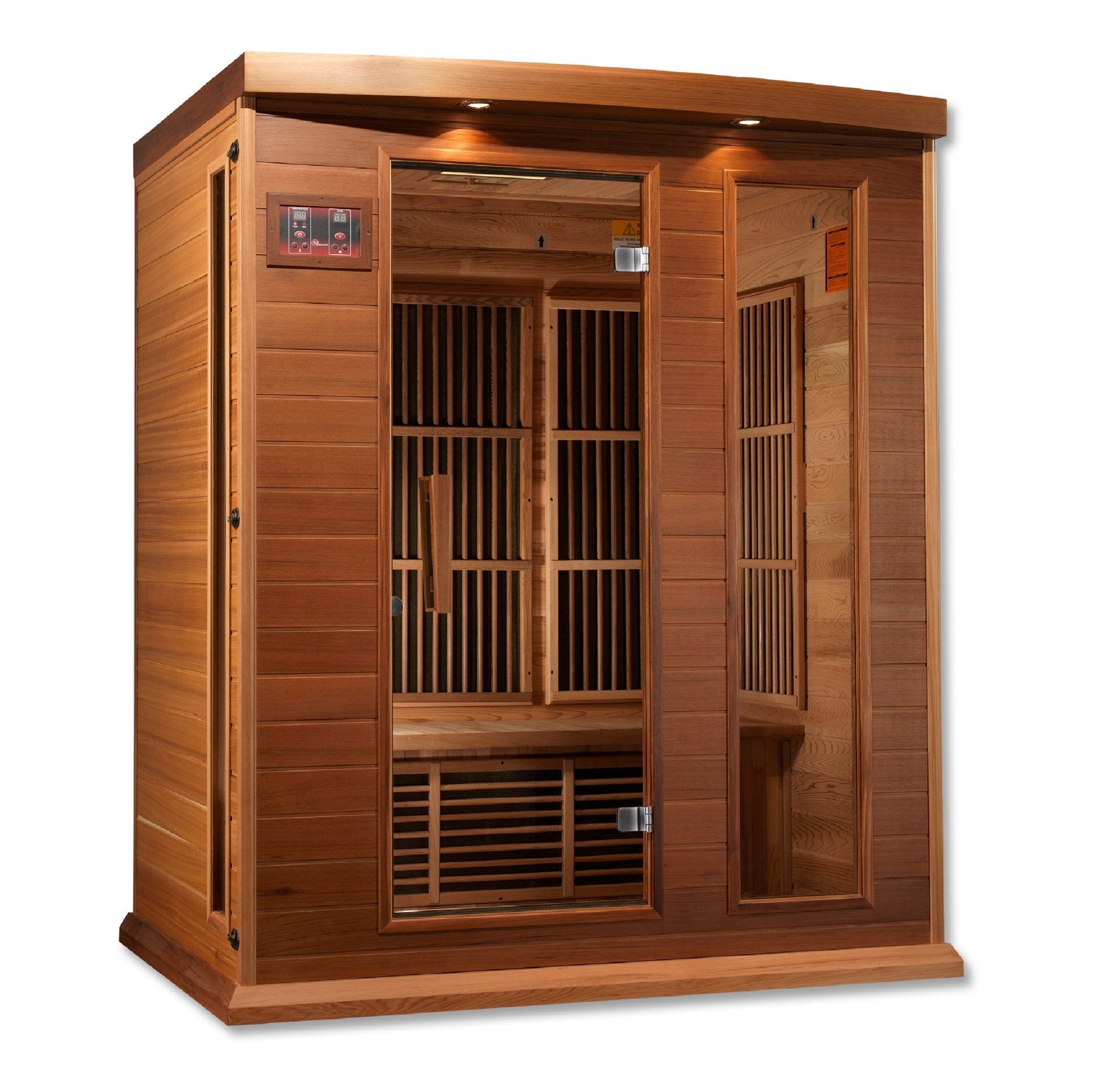 Maxxus 3-Person Cedar Low EMF FAR Infrared Sauna MX-K306-01 CED - Image 3