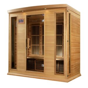 Maxxus 4-Person Cedar Low EMF FAR Infrared Sauna MX-K406-01 CED