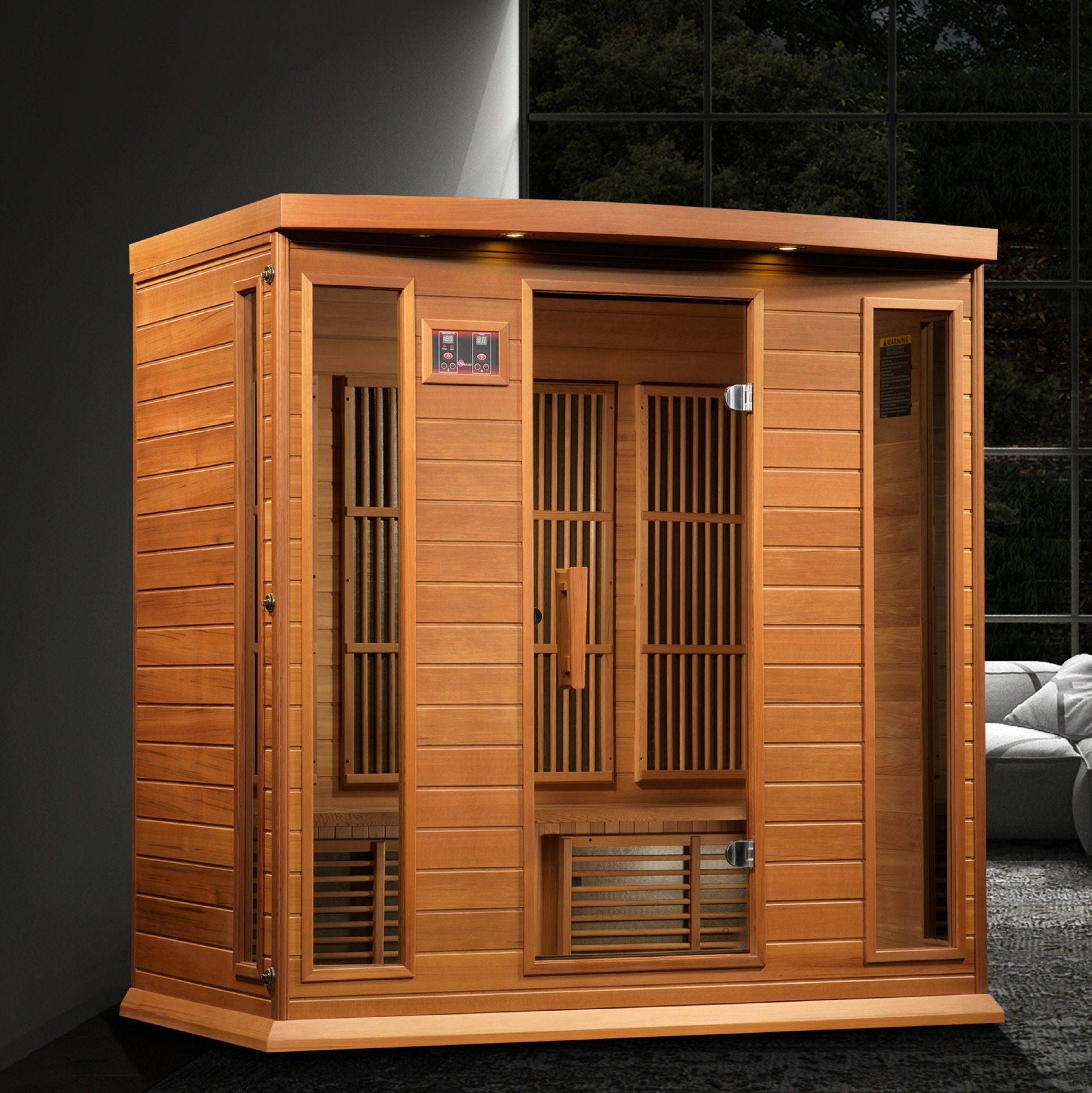 Maxxus 4-Person Cedar Near-Zero EMF FAR Infrared Sauna MX-K406-01-ZF CED - Image 4