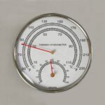 Sauna Thermo-Hygrometer - 4" Chrome