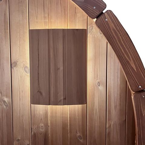 SaunaLife E6 Sconce+ Indoor-Outdoor Sauna Light Set, Light Sconce Set Plus 48" Interior LED Bar for SaunaLife E6 Barrel Sauna