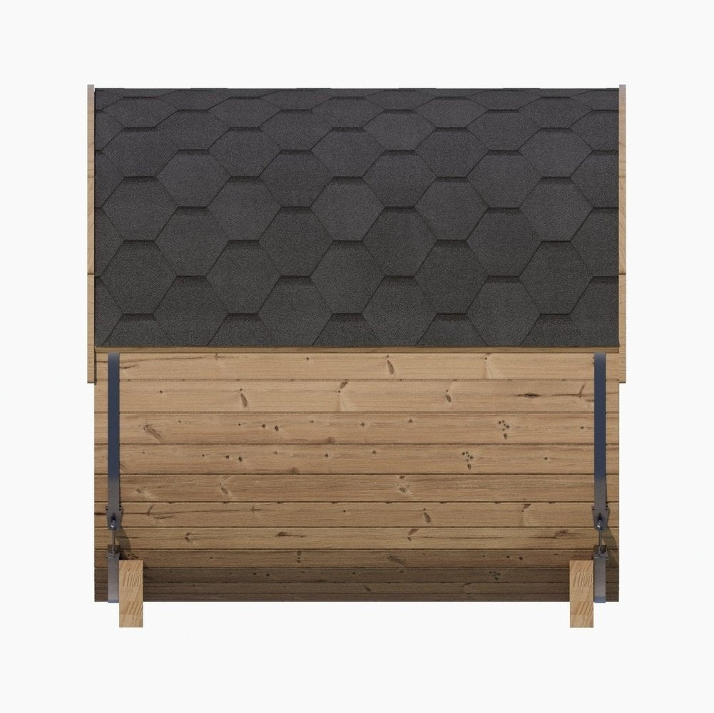 SaunaLife E7W 4-Person Barrel Sauna w/ Panoramic Window, 71"x81" - Image 8