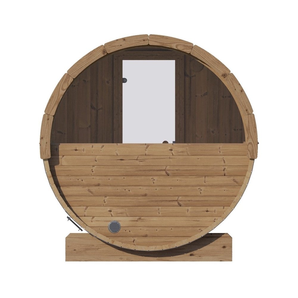SaunaLife E8W 6-Person Barrel Sauna w/ Panoramic Window, 87"x 81" - Image 8