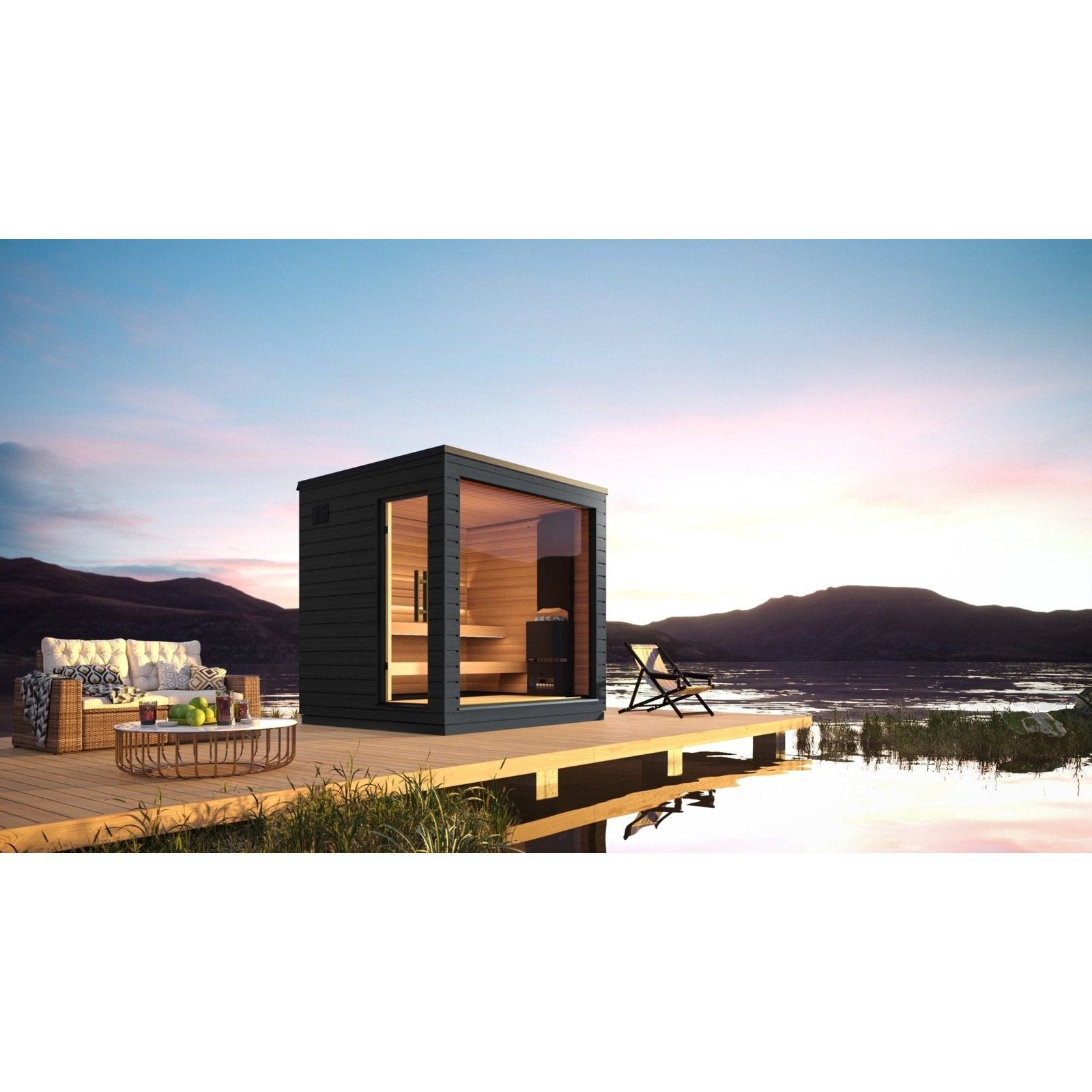 SaunaLife G6 5-Person Outdoor Cabin Sauna - Image 5