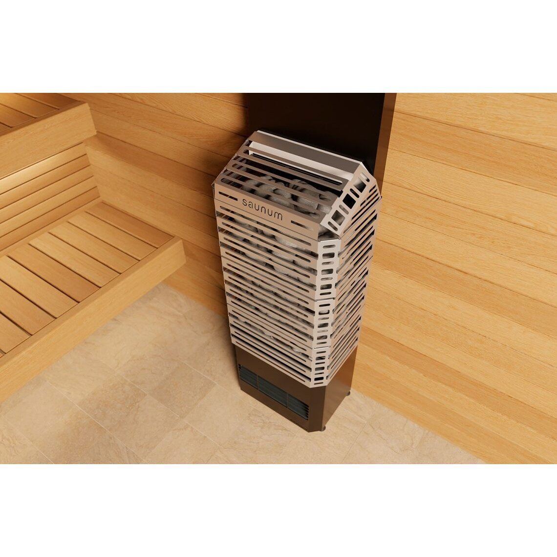 Saunum AIR 7 Sauna Heater, 6.4kW w/ Climate Equalizer - Stainless - Image 9