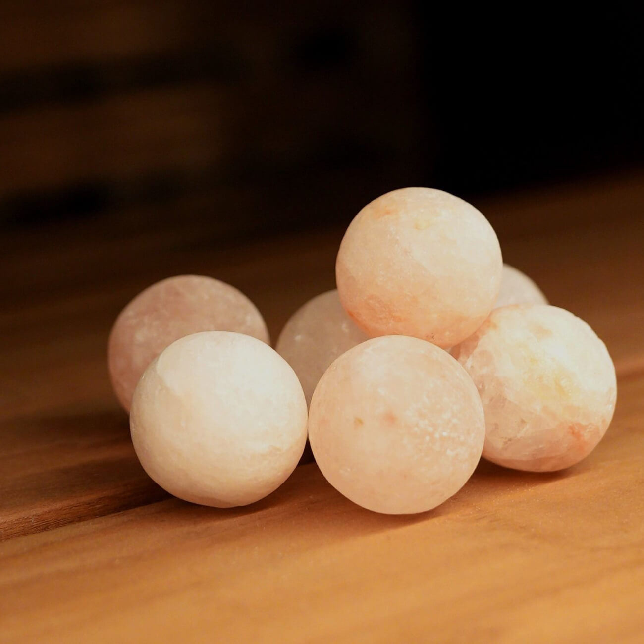 Saunum Himalayan Salt Spheres, Himalayan Salt Set, 7 ct - Image 2