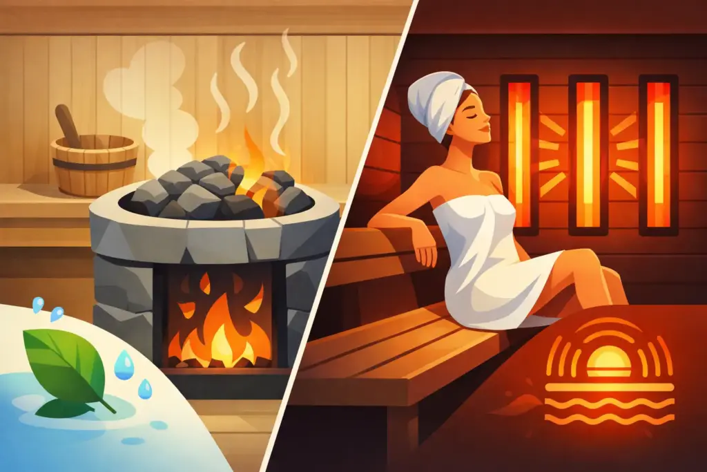 Hybrid Sauna Versus Infrared Sauna Compared