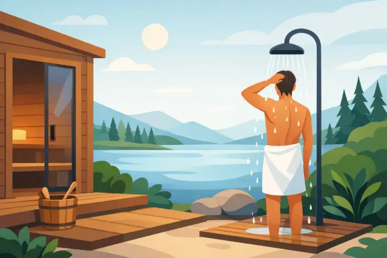 Outdoor Shower for Sauna Cool-Downs Done Right